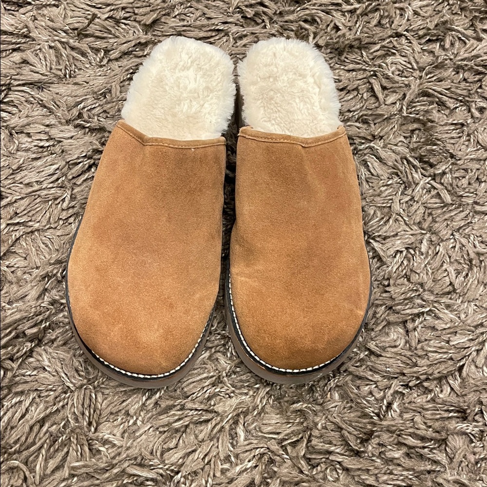 Simple Cloud 11 Mens Size W sz 13 Slip On Mule Clogs Shoes Brown Suede Sheep
Fur - Picture 4 of 9